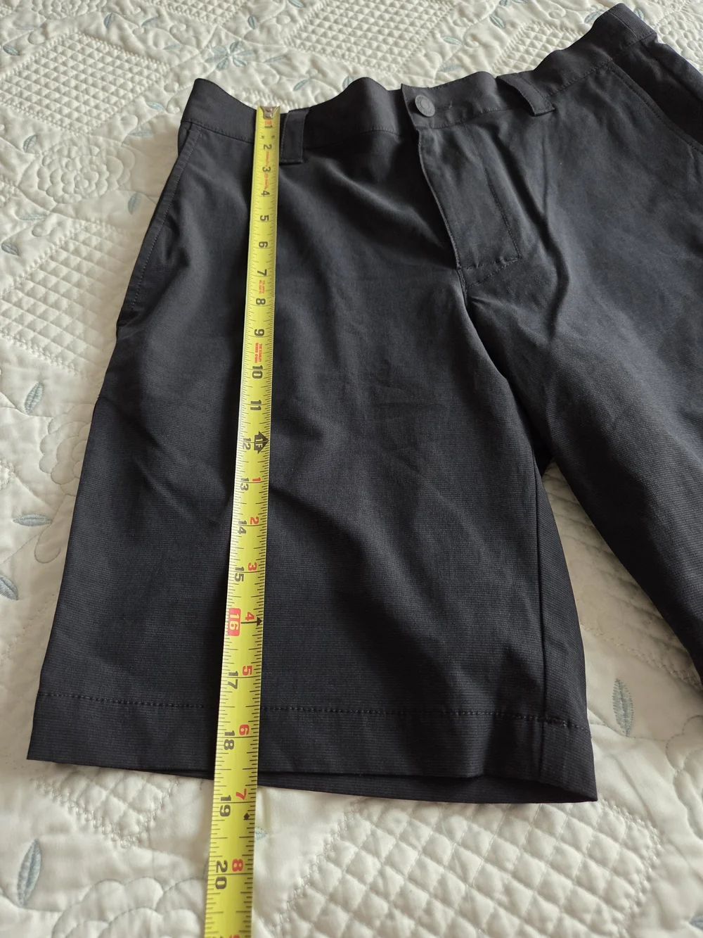 Banana Republic Men's Charcoal Flat-Front Shorts